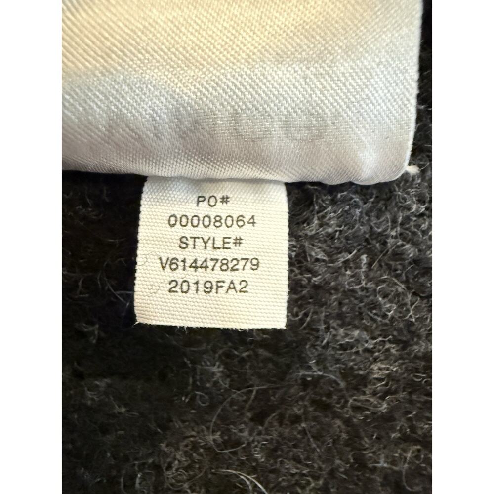 Vince Womens Black Long Brushed Wool Alpaca One Button Jacket Overcoat M $695 - Picture 8 of 10